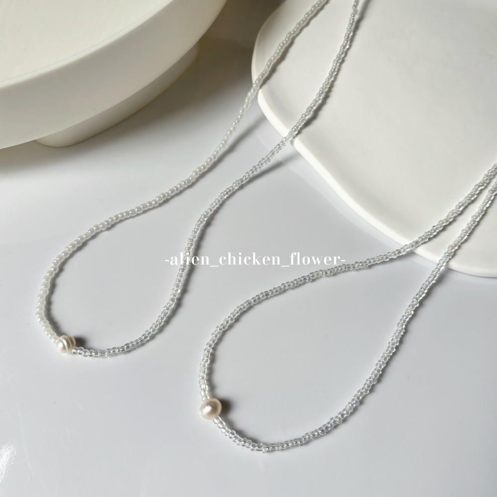 𝓐𝓬𝓯🍿外星家ㄟ串珠項鍊·͜· 💗心動珍珠の寶盒串珠項鍊💕· 手工串珠·͜· 串珠項鍊·͜· 項鍊·͜·-細節圖5