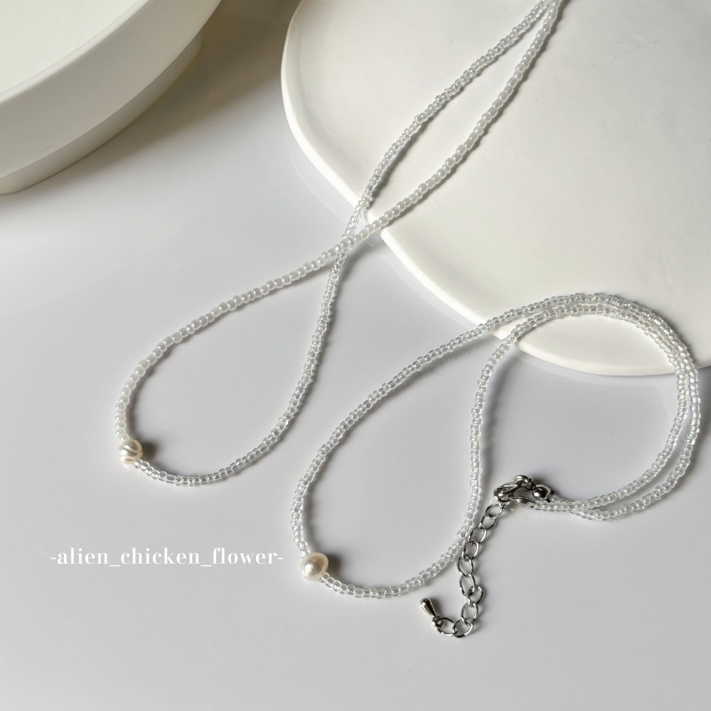 𝓐𝓬𝓯🍿外星家ㄟ串珠項鍊·͜· 💗心動珍珠の寶盒串珠項鍊💕· 手工串珠·͜· 串珠項鍊·͜· 項鍊·͜·-細節圖7