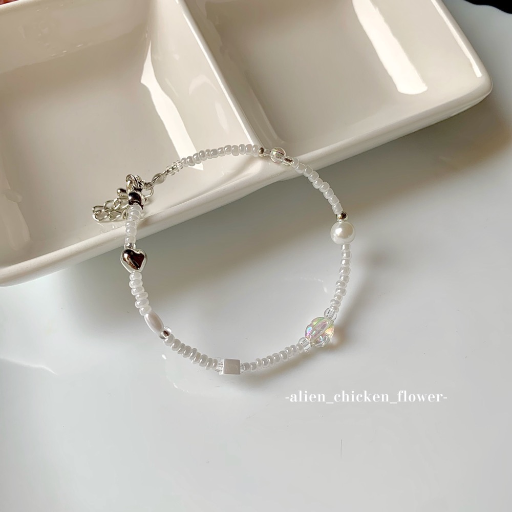 𝓐𝓬𝓯🍿外星家ㄟ串珠手鍊·͜· 銀月ㄉ願望手鍊🌙·͜· 手工串珠·͜· 串珠手鍊·͜· 手鍊·͜· 手環-細節圖5