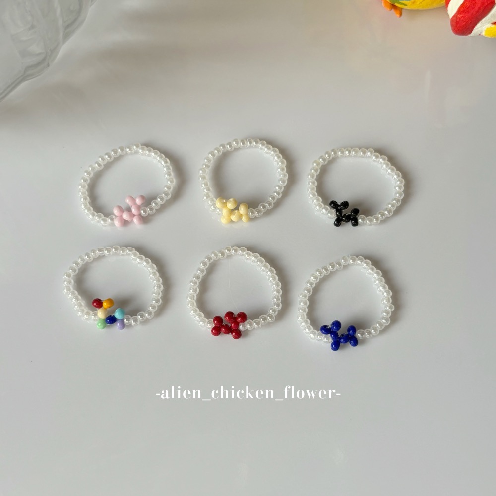 𝓐𝓬𝓯🍿外星家ㄟ串珠戒指·͜· 氣球小狗們開派對🎈🎉系列·͜· 手工串珠·͜· 串珠戒指·͜· 戒指·͜·-細節圖2