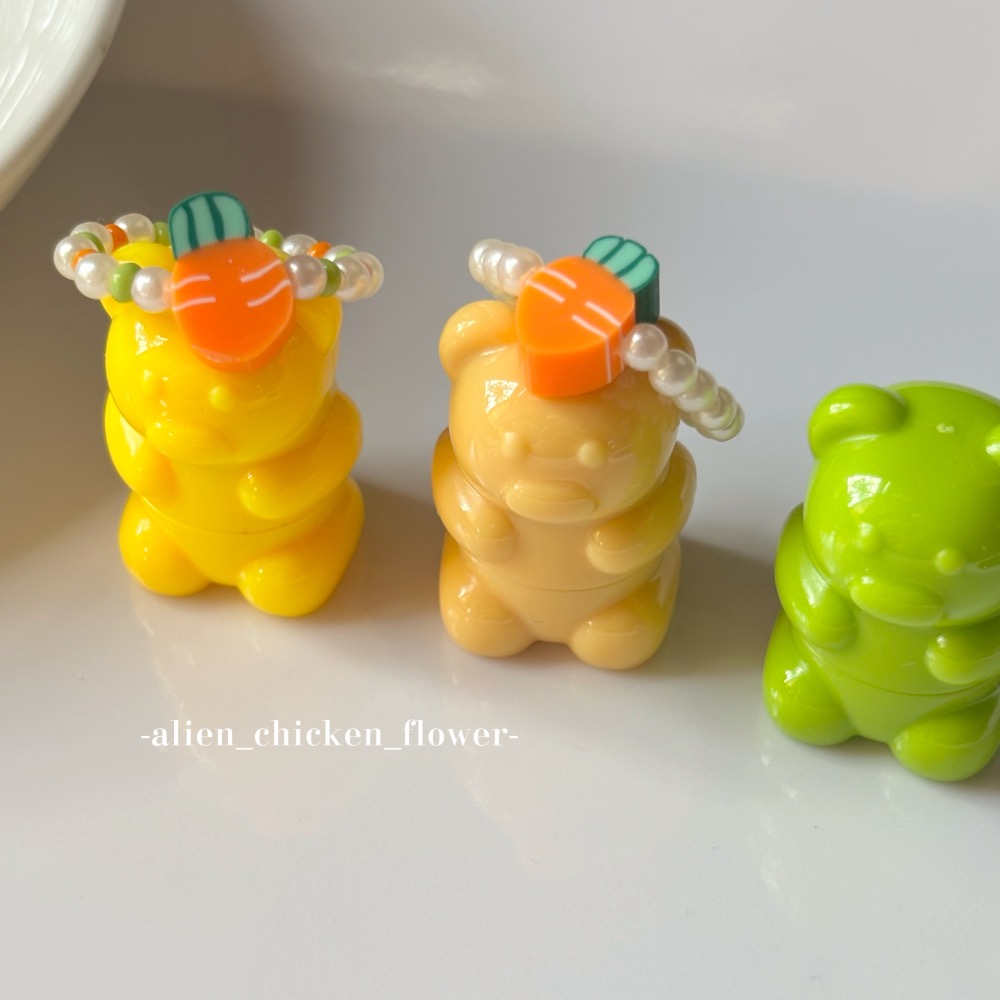 𝓐𝓬𝓯🍿外星家ㄟ串珠戒指·͜· 蘿蔔～蘿蔔～紅蘿蔔🥕系列小戒指·͜· 手工串珠·͜· 串珠戒指·͜· 戒指-細節圖4