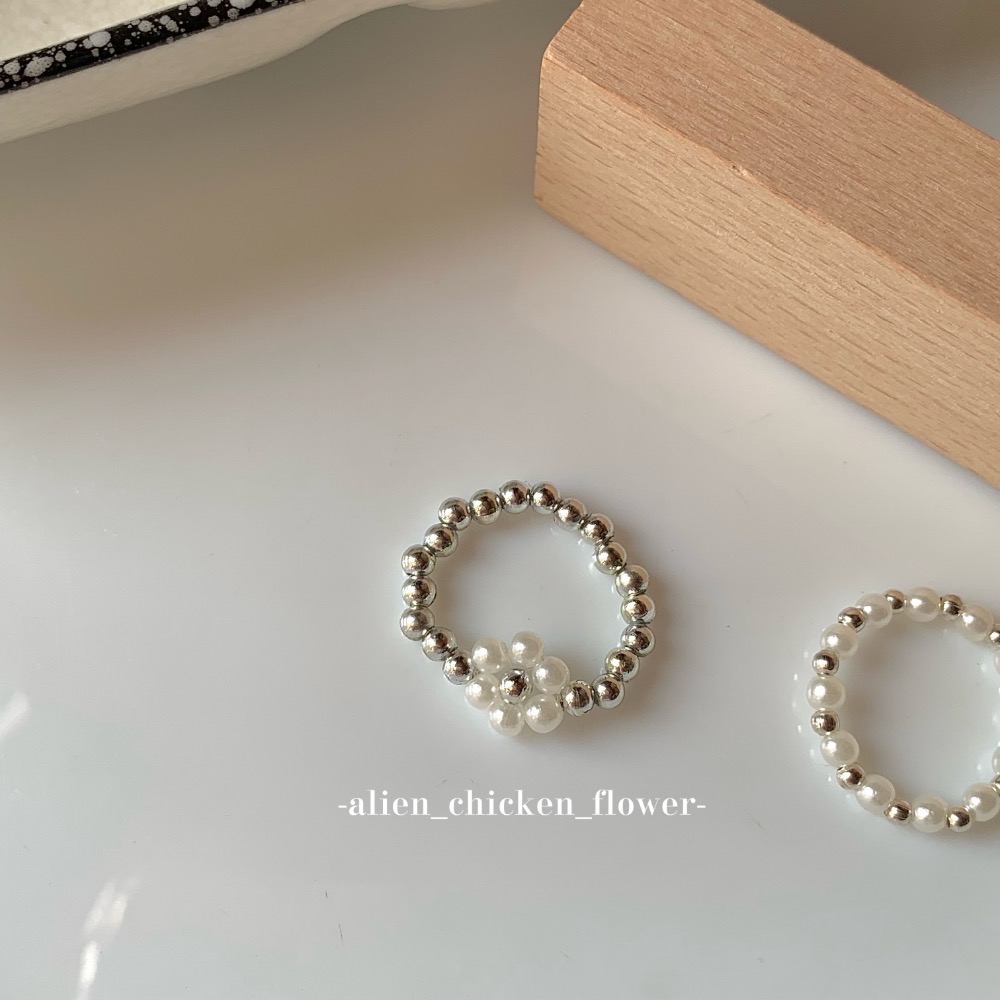 𝓐𝓬𝓯🍿外星家ㄟ串珠戒指·͜· 銀座ㄉ花·͜· 手工串珠·͜· 串珠戒指·͜· 戒指·͜·-細節圖4