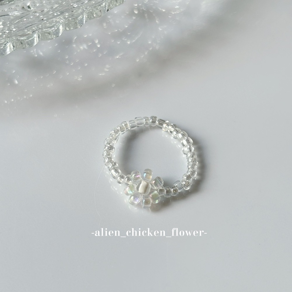 透明泡泡花🫧小戒指