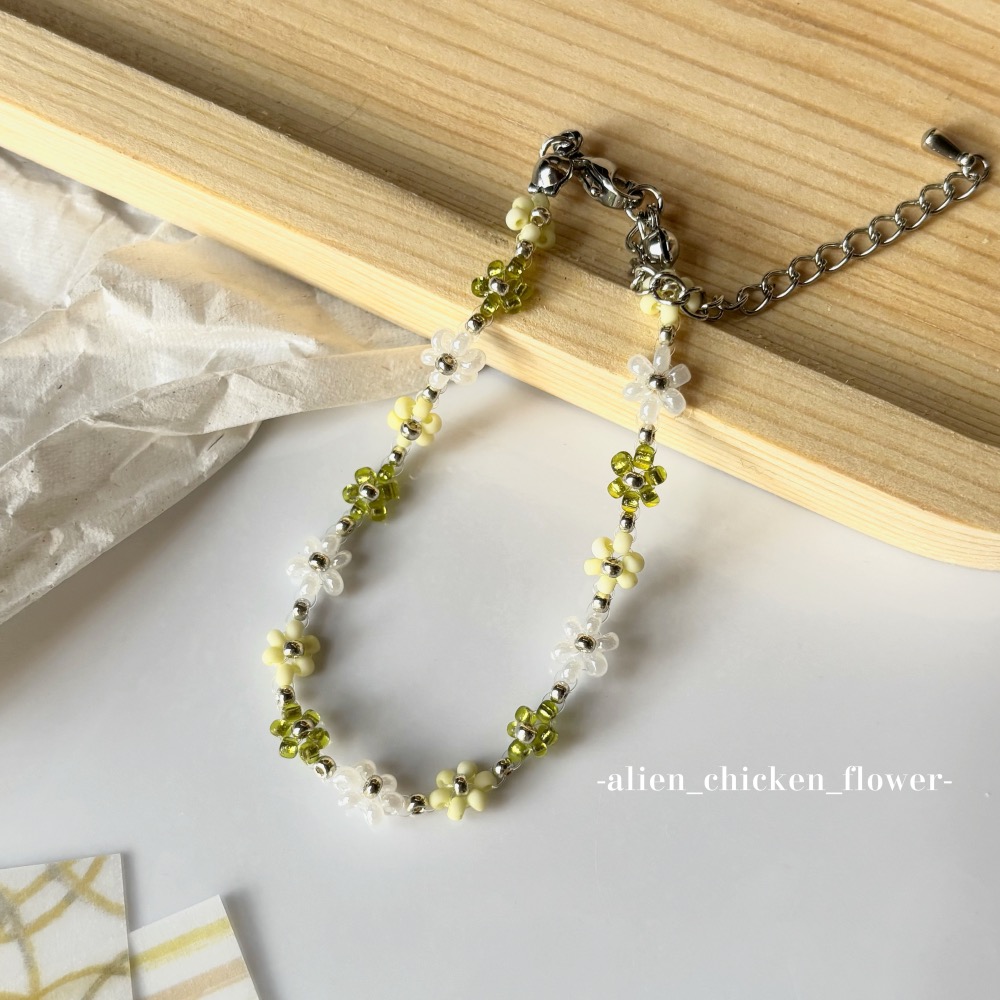 𝓐𝓬𝓯🍿外星家ㄟ串珠手鍊·͜· 青花團簇🌱原創花圈手鏈·͜· 手工串珠·͜· 串珠手鍊·͜· 手鍊·͜·-細節圖3
