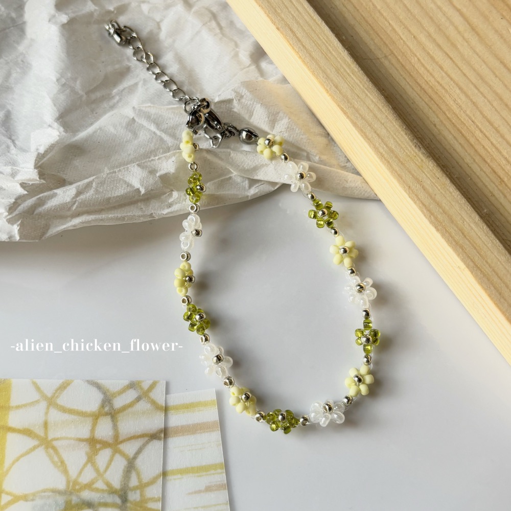 𝓐𝓬𝓯🍿外星家ㄟ串珠手鍊·͜· 青花團簇🌱原創花圈手鏈·͜· 手工串珠·͜· 串珠手鍊·͜· 手鍊·͜·-細節圖5