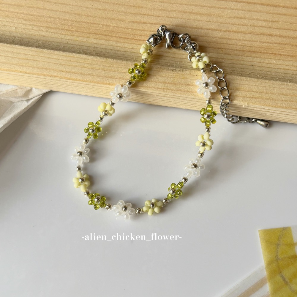 𝓐𝓬𝓯🍿外星家ㄟ串珠手鍊·͜· 青花團簇🌱原創花圈手鏈·͜· 手工串珠·͜· 串珠手鍊·͜· 手鍊·͜·-細節圖9