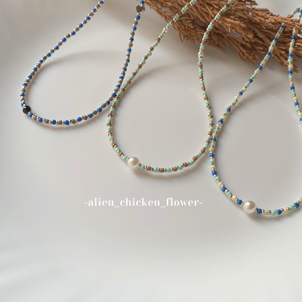 ￼𝓐𝓬𝓯🍿外星家ㄟ串珠項鍊·͜· 落葉知秋🍂·͜· 手工串珠·͜· 串珠項鍊·͜· 項鍊·͜·韓系串珠項鍊-細節圖4