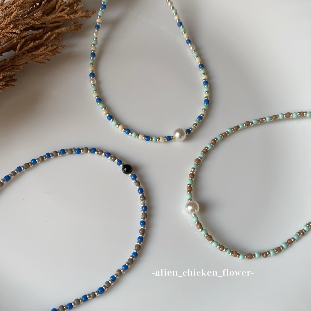 ￼𝓐𝓬𝓯🍿外星家ㄟ串珠項鍊·͜· 落葉知秋🍂·͜· 手工串珠·͜· 串珠項鍊·͜· 項鍊·͜·韓系串珠項鍊-細節圖7