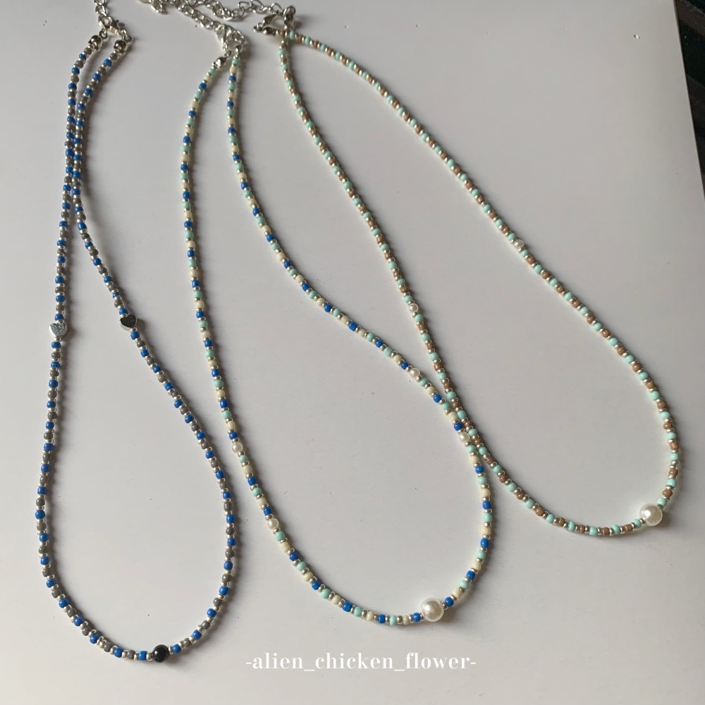 ￼𝓐𝓬𝓯🍿外星家ㄟ串珠項鍊·͜· 落葉知秋🍂·͜· 手工串珠·͜· 串珠項鍊·͜· 項鍊·͜·韓系串珠項鍊-細節圖8