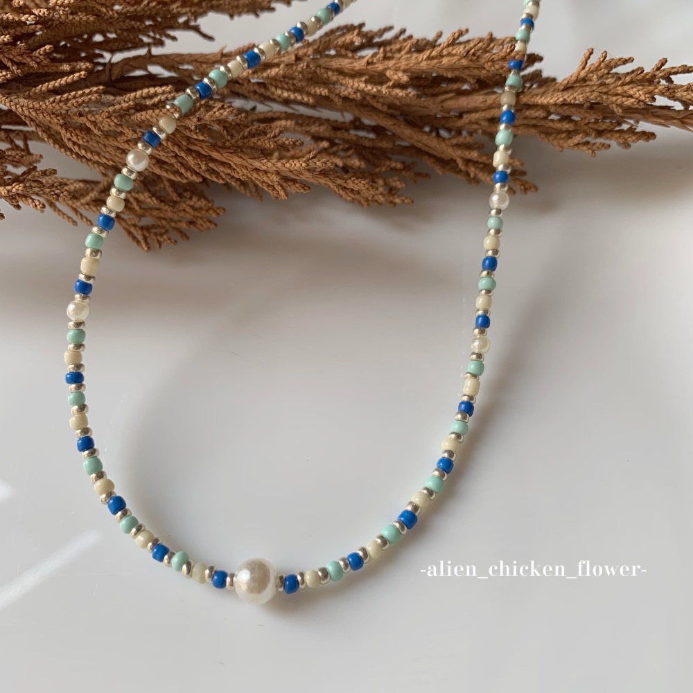 ￼𝓐𝓬𝓯🍿外星家ㄟ串珠項鍊·͜· 落葉知秋🍂·͜· 手工串珠·͜· 串珠項鍊·͜· 項鍊·͜·韓系串珠項鍊-細節圖10