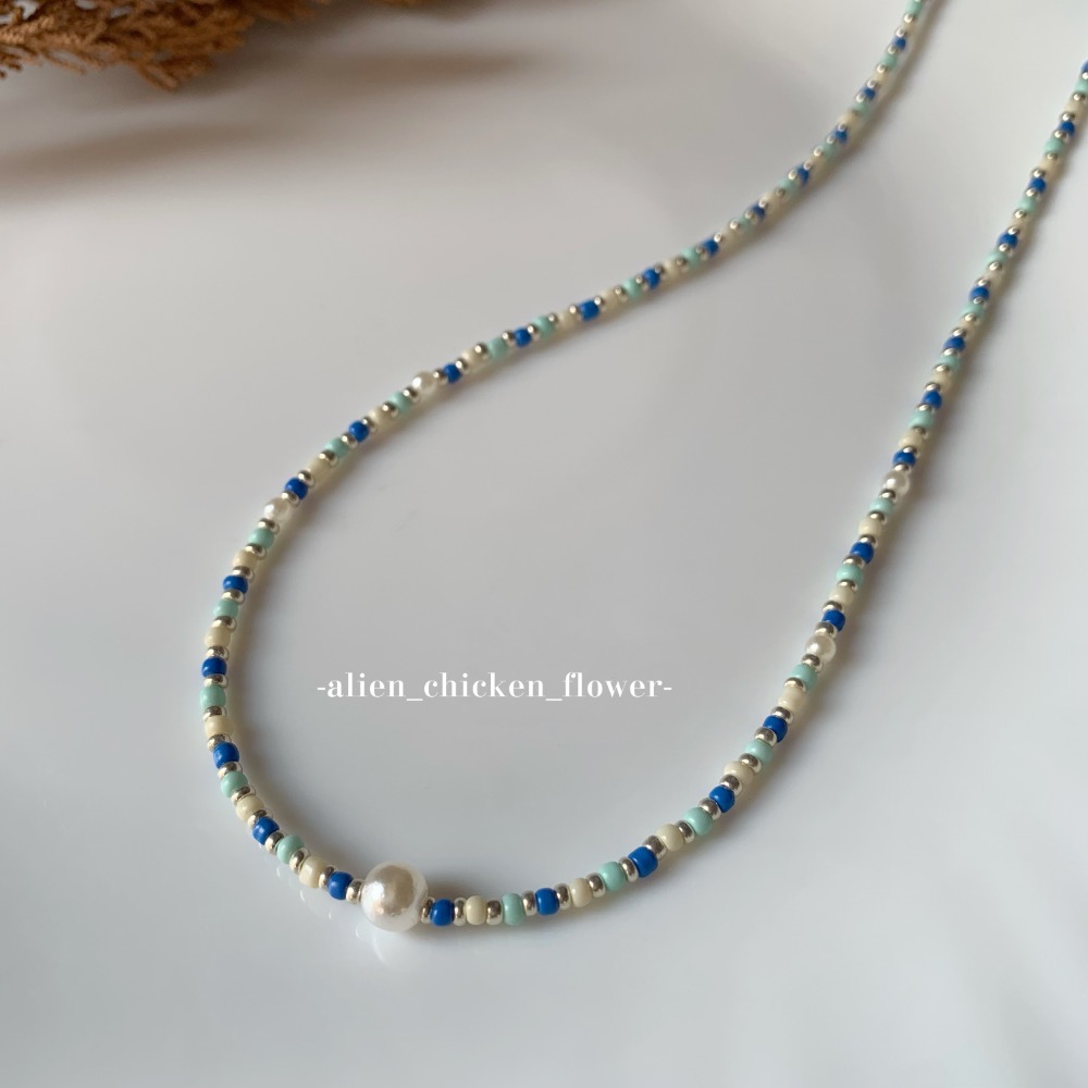 ￼𝓐𝓬𝓯🍿外星家ㄟ串珠項鍊·͜· 落葉知秋🍂·͜· 手工串珠·͜· 串珠項鍊·͜· 項鍊·͜·韓系串珠項鍊-規格圖11