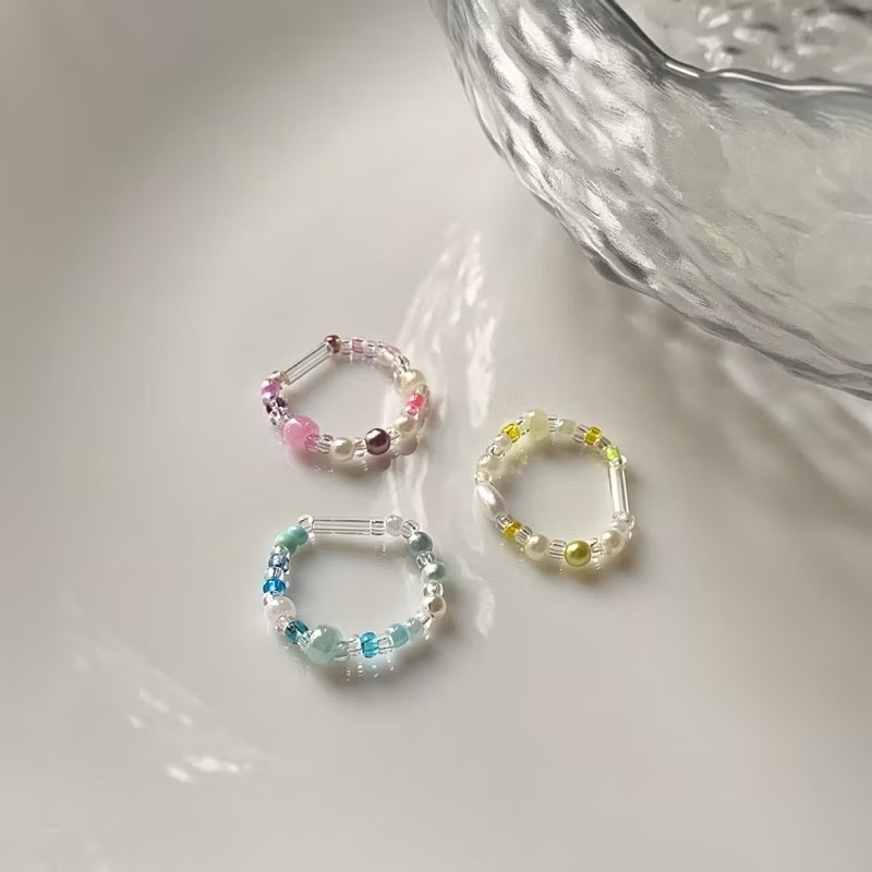 𝓐𝓬𝓯🍿外星家ㄟ串珠戒指·͜· 美人魚ㄉ友誼戒指·͜· 手工串珠·͜· 串珠戒指·͜· 戒指·͜·-細節圖7