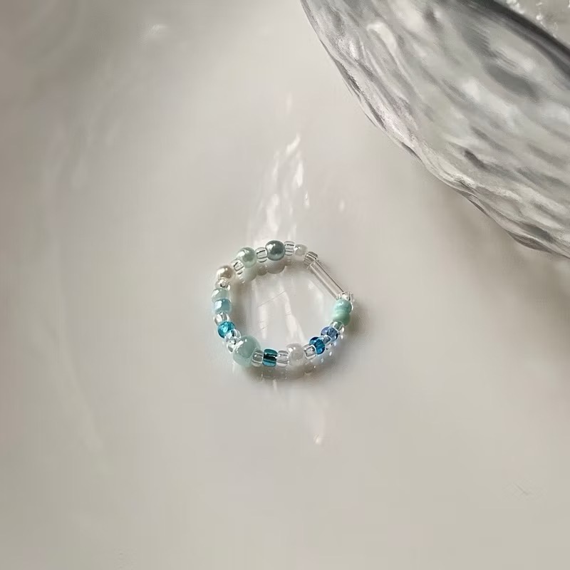 𝓐𝓬𝓯🍿外星家ㄟ串珠戒指·͜· 美人魚ㄉ友誼戒指·͜· 手工串珠·͜· 串珠戒指·͜· 戒指·͜·-細節圖9