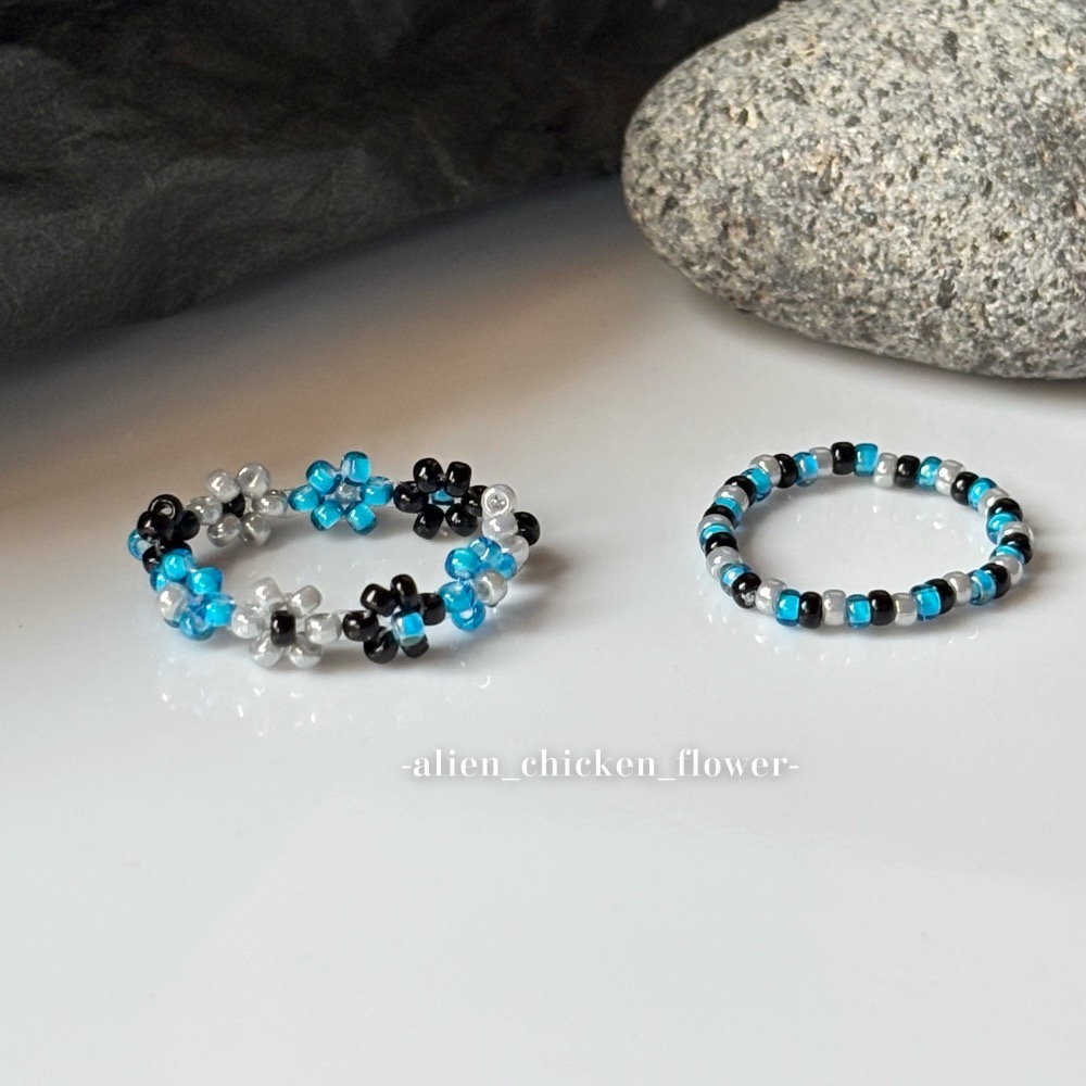 𝓐𝓬𝓯🍿外星家ㄟ串珠戒指·͜· 🛸溫室神秘外星花👽系列·͜· 手工串珠·͜· 串珠戒指·͜· 戒指·͜·-細節圖5