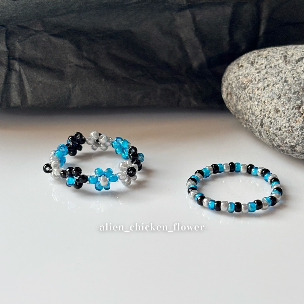 𝓐𝓬𝓯🍿外星家ㄟ串珠戒指·͜· 🛸溫室神秘外星花👽系列·͜· 手工串珠·͜· 串珠戒指·͜· 戒指·͜·-規格圖7