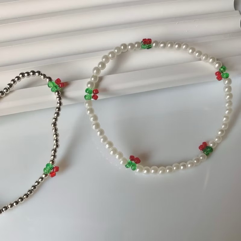 𝓐𝓬𝓯🍿外星家ㄟ串珠手鍊·͜· 超級可愛小櫻桃🍒串珠手鍊·͜· 手工串珠·͜· 串珠手鍊·͜· 手鍊·͜·-規格圖4