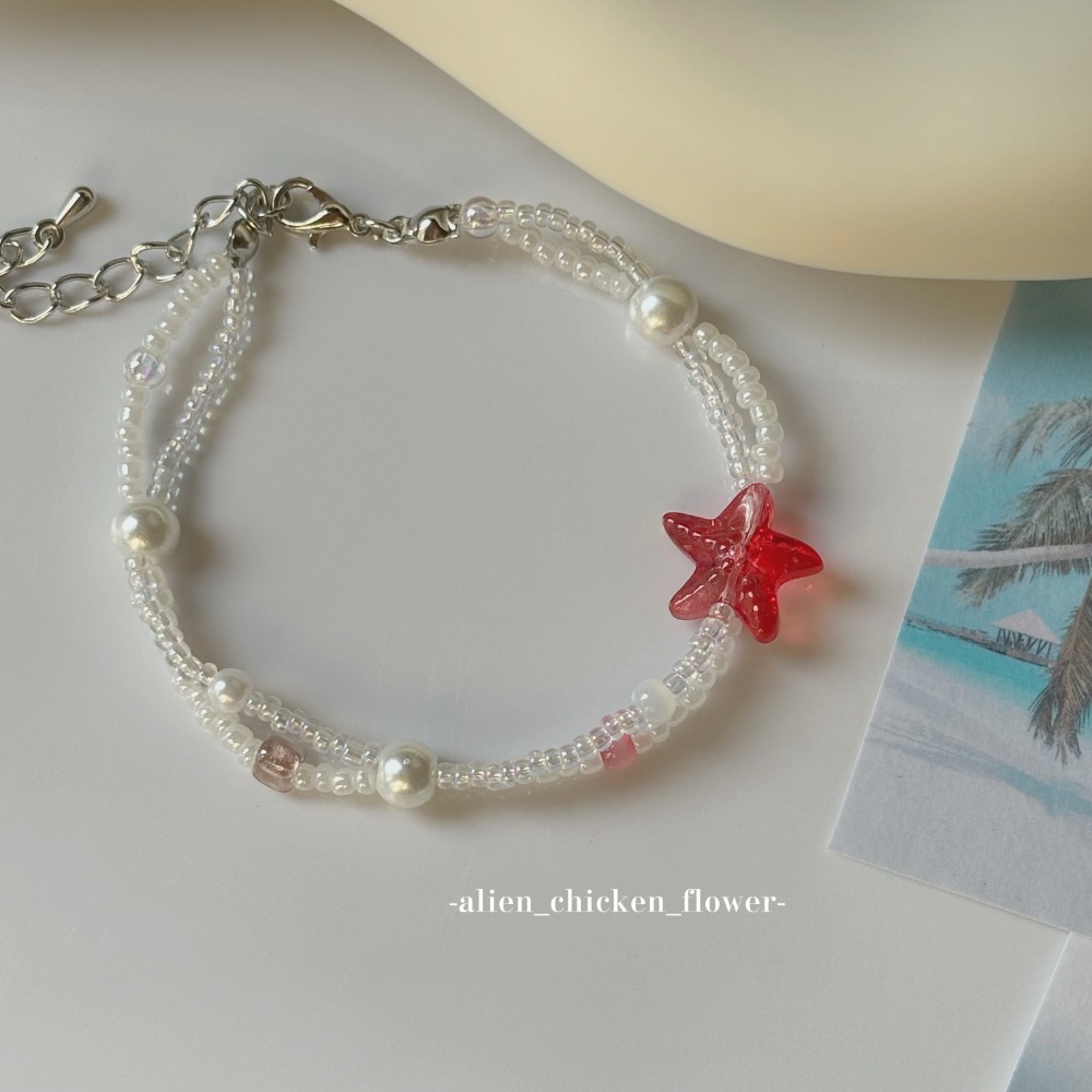 𝓐𝓬𝓯🍿外星家ㄟ串珠手鍊·͜· 自由ㄉ海洋世界之星🐚🌊原創串珠手鏈· 手工串珠·͜· 串珠手鍊·͜· 手鍊·-細節圖6