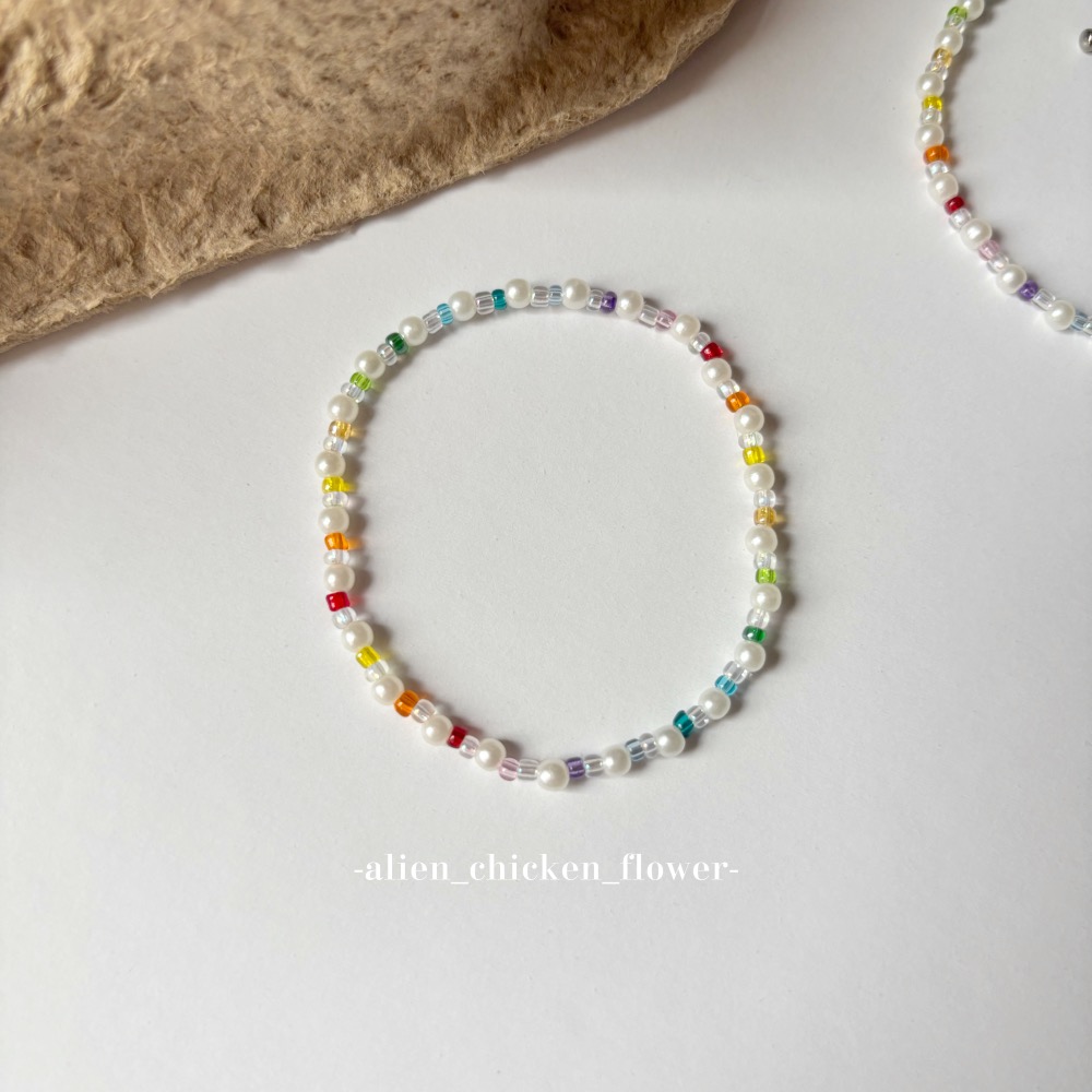 七彩小精靈🧚🏻‍♀️手鏈（彈性線無扣環款
