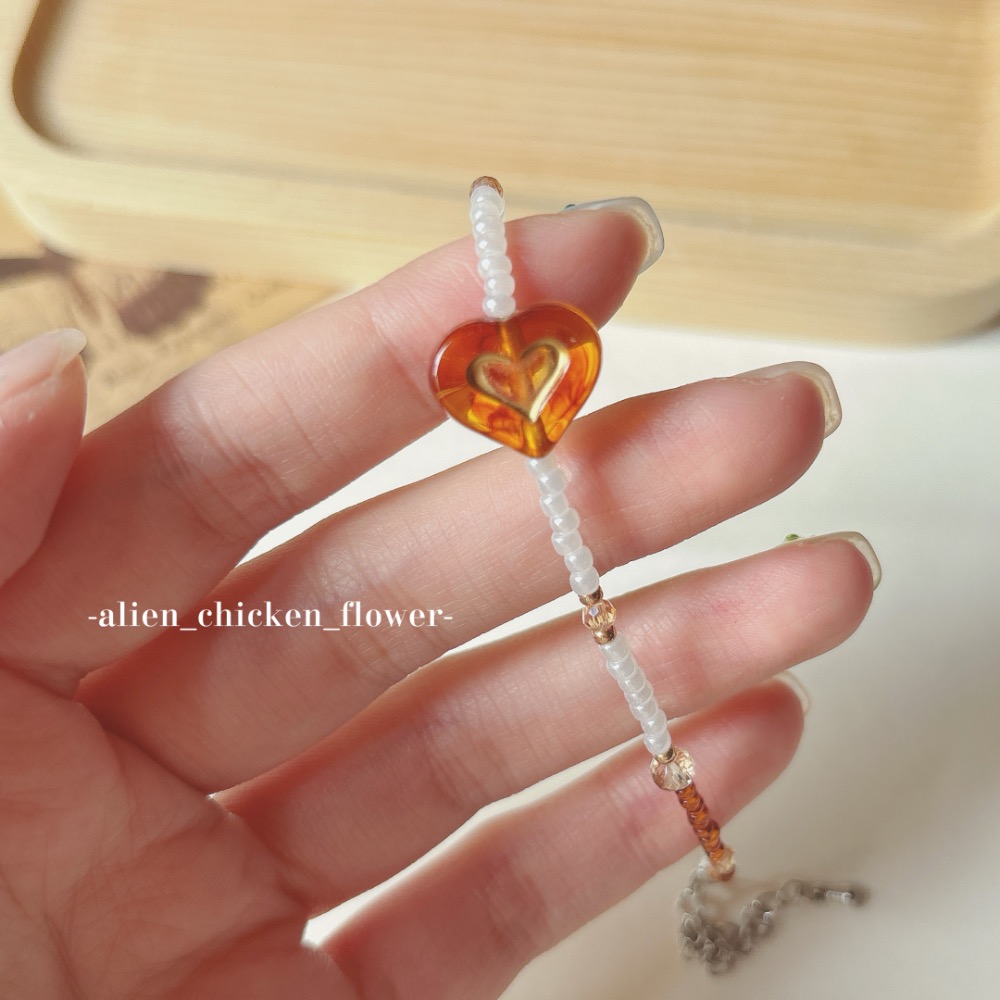 𝓐𝓬𝓯🍿外星家ㄟ串珠手鍊·͜· 🍂秋日知心原創手工串珠手鍊🫶🏻🤎✨· 手工串珠·͜· 串珠手鏈· 手鍊·-細節圖6