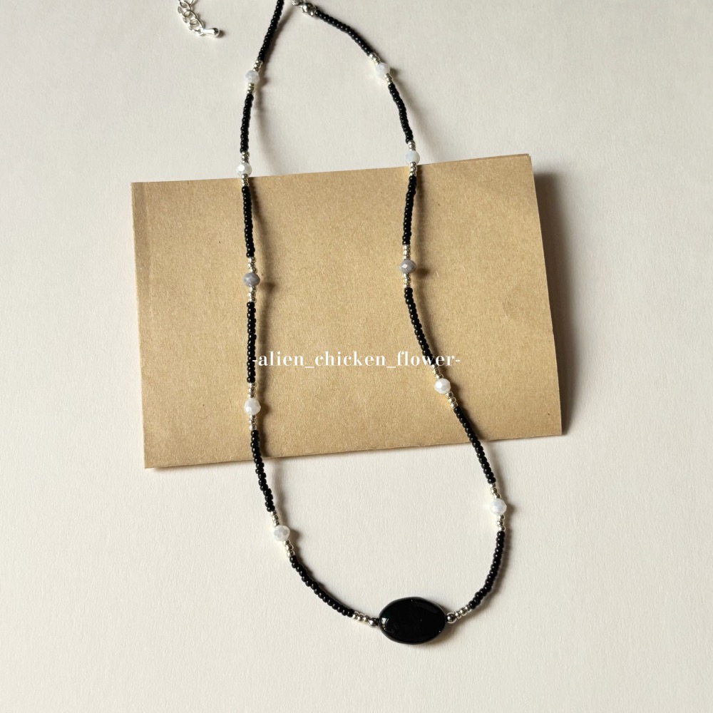 𝓐𝓬𝓯🍿外星家ㄟ串珠項鍊·͜· 尋覓者ㄉ靜默構圖⏱️原創串珠項鏈·͜· 手工串珠·͜· 串珠項鍊·͜· 項鍊-細節圖5