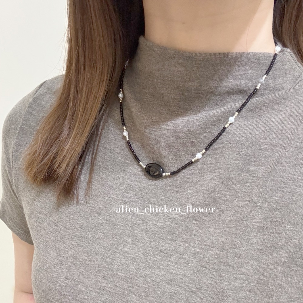 𝓐𝓬𝓯🍿外星家ㄟ串珠項鍊·͜· 尋覓者ㄉ靜默構圖⏱️原創串珠項鏈·͜· 手工串珠·͜· 串珠項鍊·͜· 項鍊-細節圖6