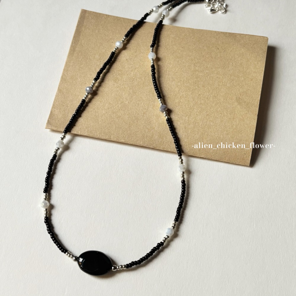 𝓐𝓬𝓯🍿外星家ㄟ串珠項鍊·͜· 尋覓者ㄉ靜默構圖⏱️原創串珠項鏈·͜· 手工串珠·͜· 串珠項鍊·͜· 項鍊-細節圖9