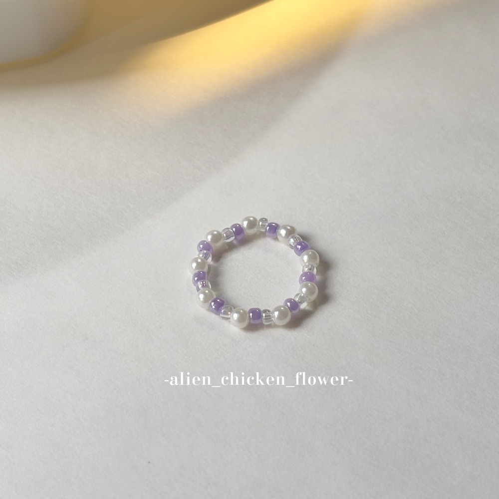 𝓐𝓬𝓯🍿外星家ㄟ串珠戒指·͜· 🩰✨夢幻紫童話🎠💟系列串珠戒指·手工串珠·͜· 串珠戒指·͜· 戒指·͜·-細節圖6