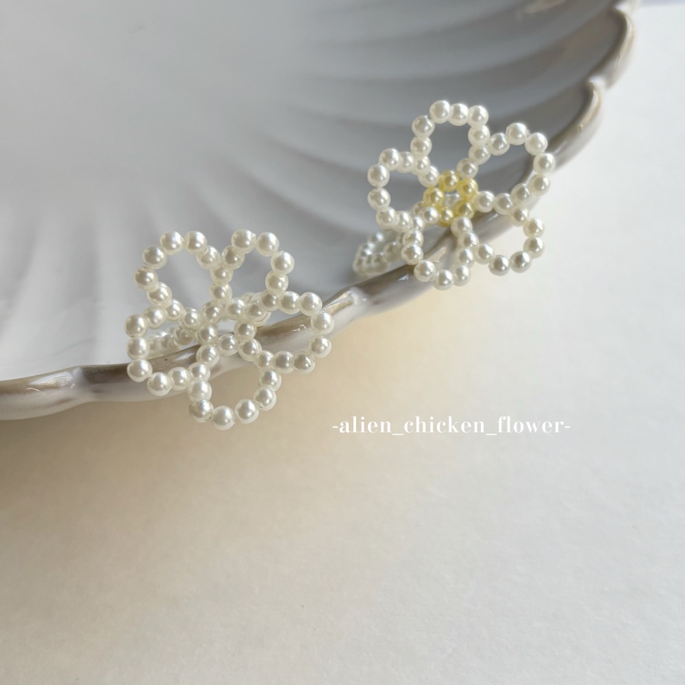 𝓐𝓬𝓯🍿外星家ㄟ串珠戒指·͜· 哇！是優雅ㄉ大花花🩰✨系列戒指·͜· 手工串珠·͜· 串珠戒指·͜· 戒指·͜-細節圖3