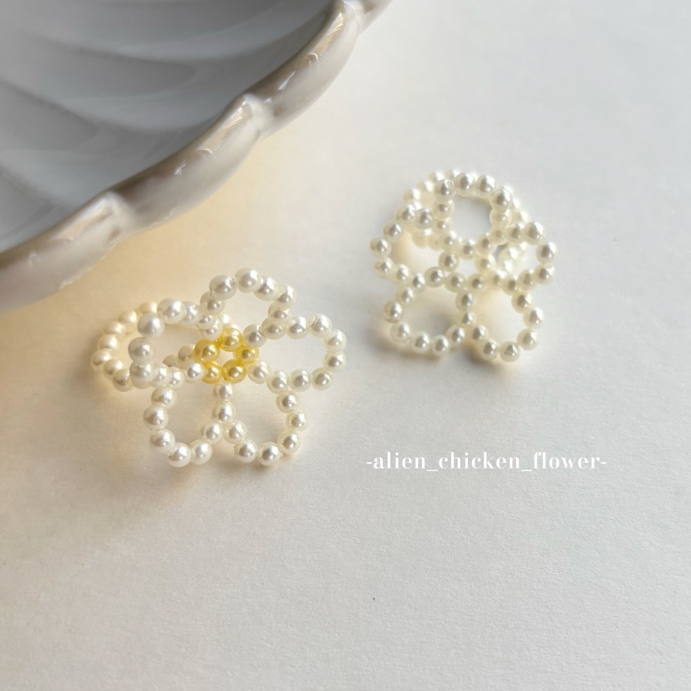 𝓐𝓬𝓯🍿外星家ㄟ串珠戒指·͜· 哇！是優雅ㄉ大花花🩰✨系列戒指·͜· 手工串珠·͜· 串珠戒指·͜· 戒指·͜-細節圖4