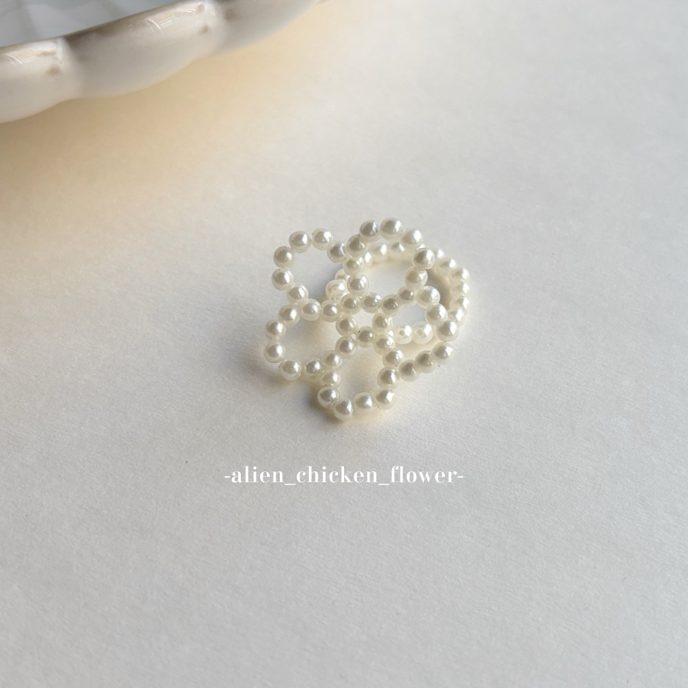 𝓐𝓬𝓯🍿外星家ㄟ串珠戒指·͜· 哇！是優雅ㄉ大花花🩰✨系列戒指·͜· 手工串珠·͜· 串珠戒指·͜· 戒指·͜-規格圖11