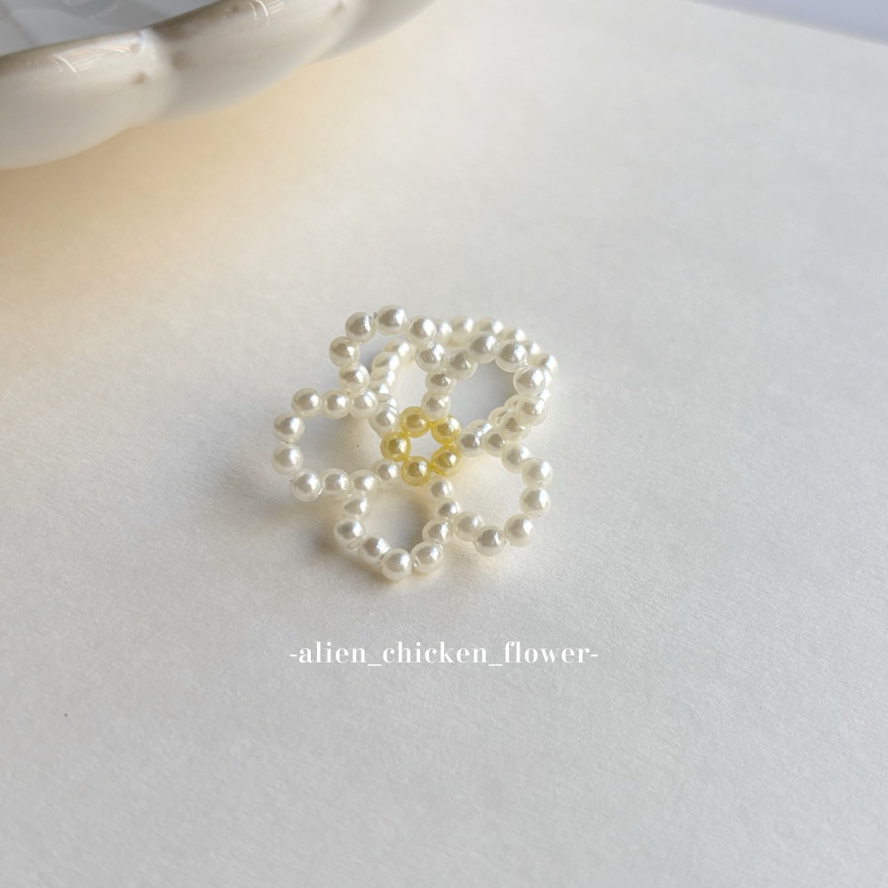 𝓐𝓬𝓯🍿外星家ㄟ串珠戒指·͜· 哇！是優雅ㄉ大花花🩰✨系列戒指·͜· 手工串珠·͜· 串珠戒指·͜· 戒指·͜-規格圖11