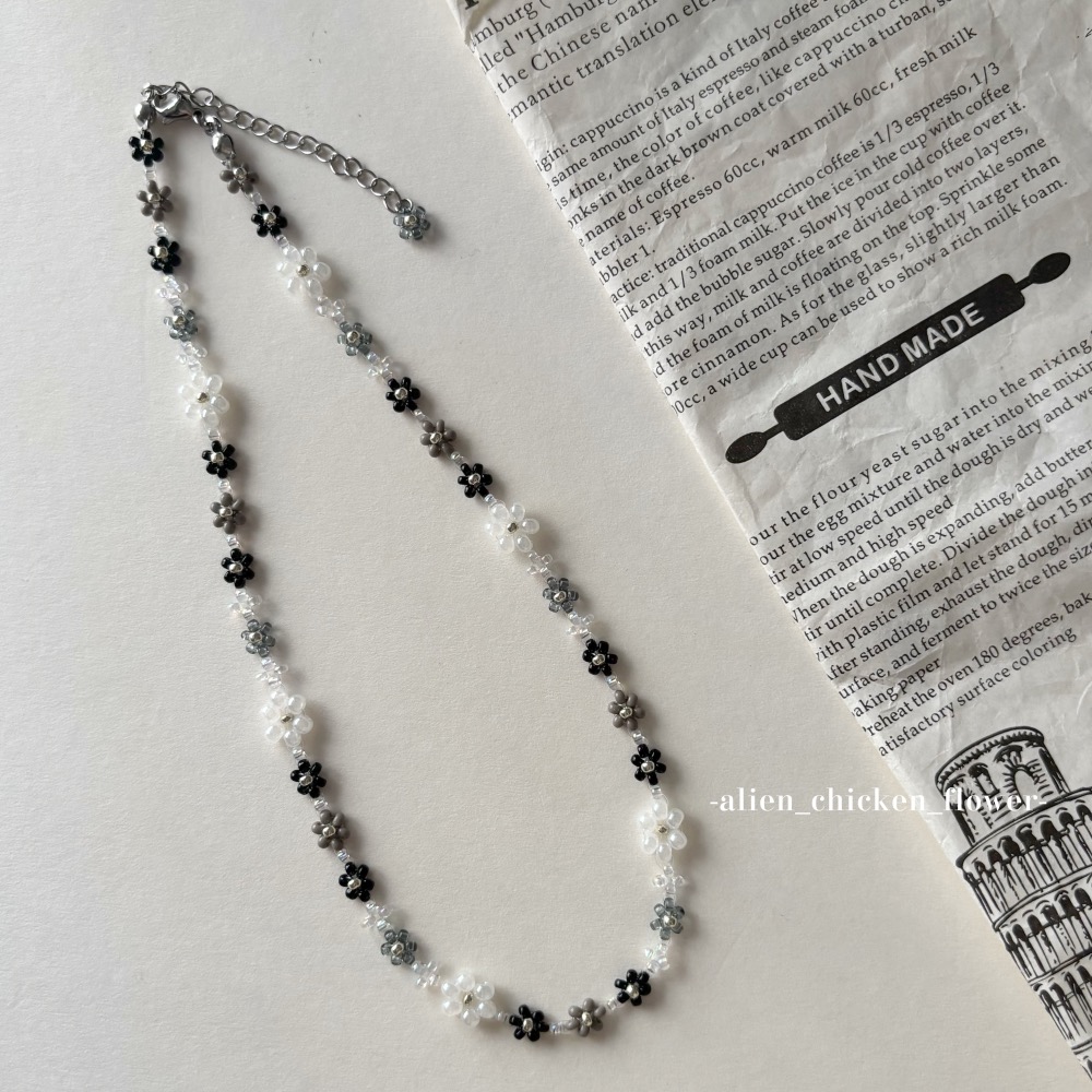 🩶✨萬眾期待ㄉ銀黑白花花項鍊！
