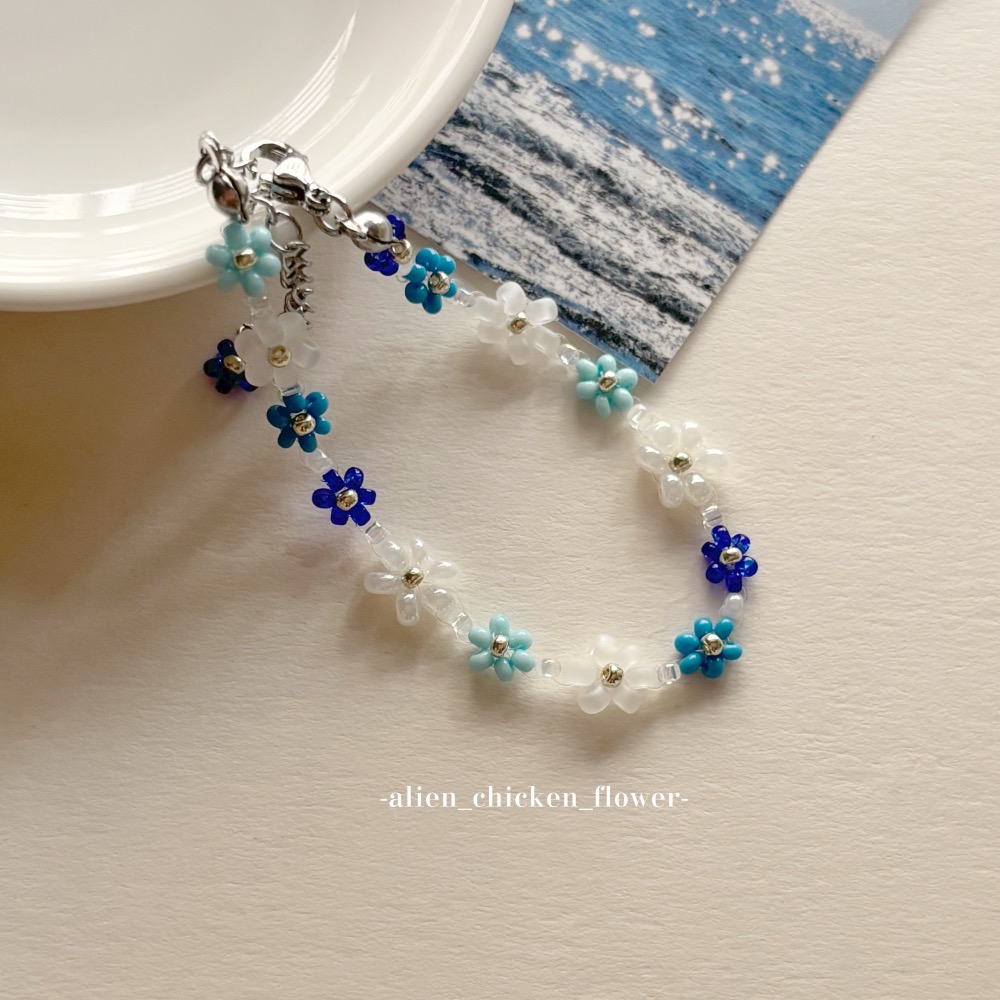 𝓐𝓬𝓯🍿外星家ㄟ串珠手鍊·͜·🌊浪花泡沫花花串珠手鏈·͜· 手工串珠·͜· 串珠手鏈· 手鍊·͜· 手環-細節圖2