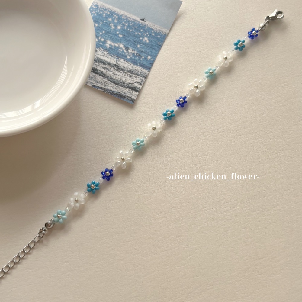 𝓐𝓬𝓯🍿外星家ㄟ串珠手鍊·͜·🌊浪花泡沫花花串珠手鏈·͜· 手工串珠·͜· 串珠手鏈· 手鍊·͜· 手環-細節圖7