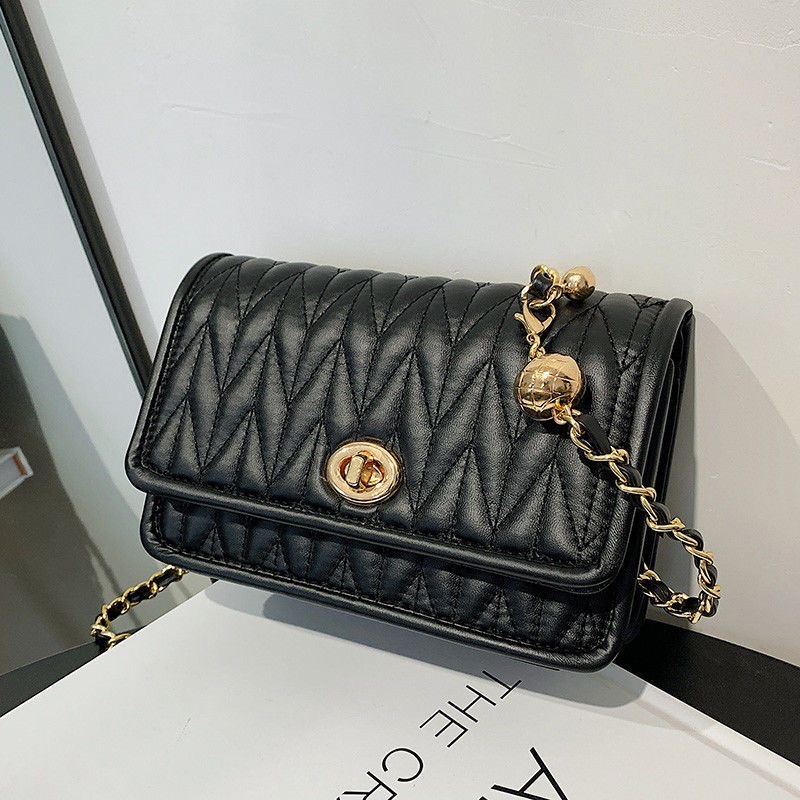 單肩百搭鏈條小方包-細節圖2