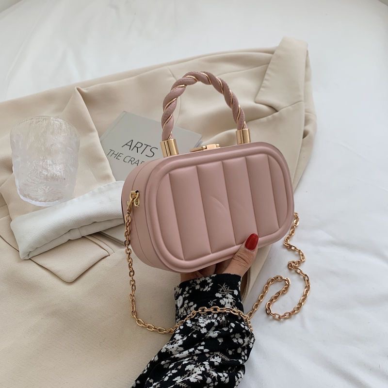 韓版盒單肩/手提包-細節圖2