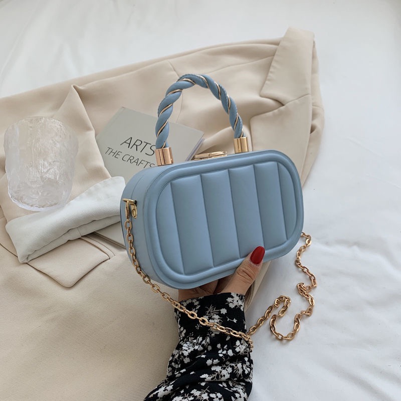 韓版盒單肩/手提包-細節圖4