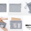 【預購】日本 MUJI 無印良品 聚酯纖維雙拉鍊袋-規格圖11