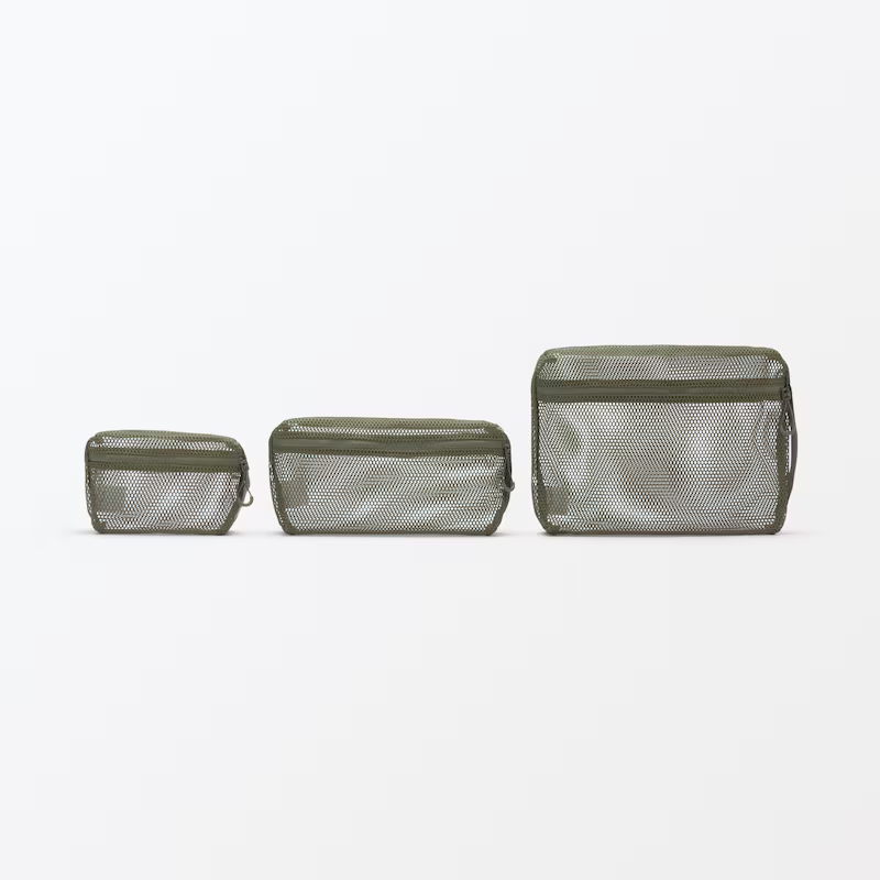 【預購】日本 MUJI 無印良品 立體網格收納包-規格圖11