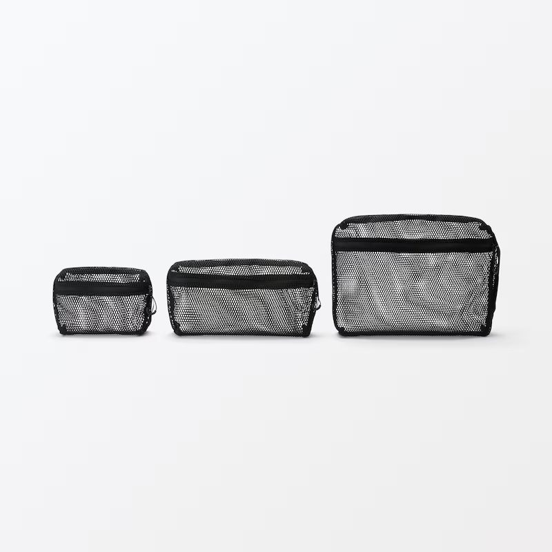 【預購】日本 MUJI 無印良品 立體網格收納包-規格圖11