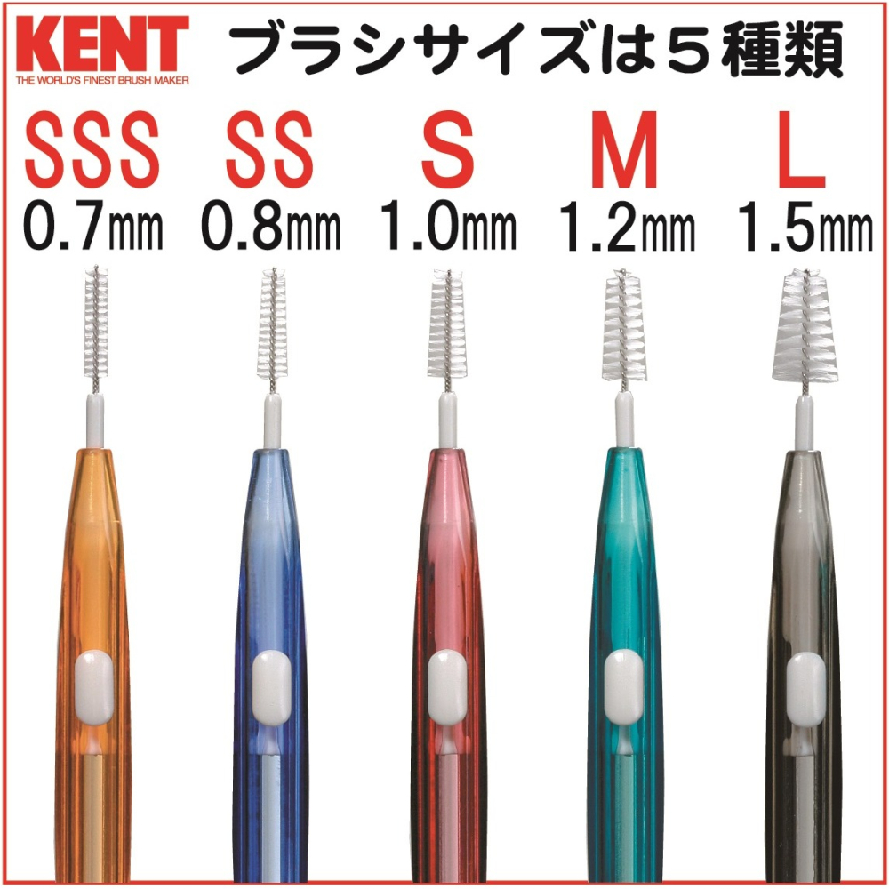【預購】日本製 KENT 牙間刷6支入（S）-細節圖4