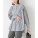 【預購】日本 OMNES 水洗棉立領寬鬆襯衫-規格圖11