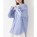 【預購】日本 OMNES 水洗棉立領寬鬆襯衫-規格圖11