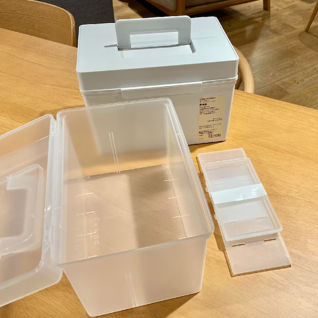 【預購】日本製 MUJI 無印良品 聚丙烯急救箱 收納箱-細節圖10