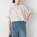 【預購】日本 OMNES 接觸涼感 褶袖設計短袖上衣-規格圖11