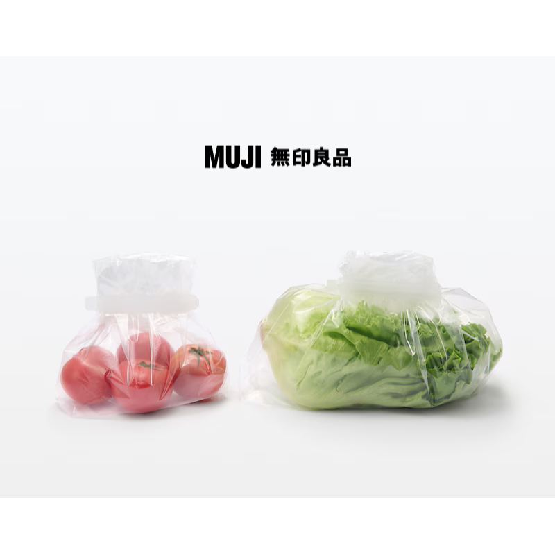 【預購】日本 MUJI 無印良品 食品保鮮夾鍊袋 / 聚乙烯蔬果保鮮袋 / PP袋用密封夾-細節圖7