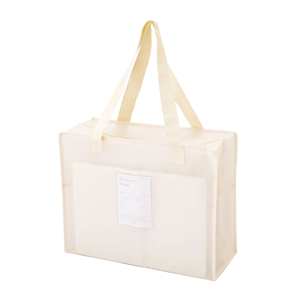 【預購】日本 3COINS 半透明收納提袋(L)-細節圖3