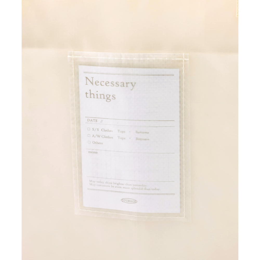 【預購】日本 3COINS 半透明收納提袋(L)-細節圖7