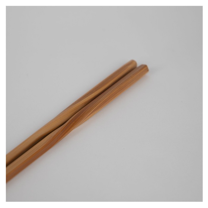 【預購】日本製 京都活具 孟宗竹扭紋料理長竹筷-細節圖3