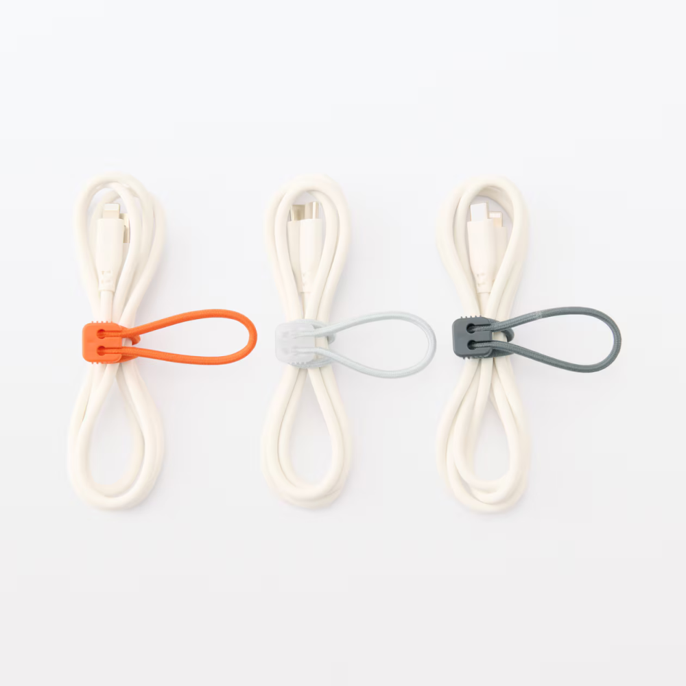 【預購】日本製 MUJI 無印良品 可固定矽膠束帶（三色組）-細節圖8